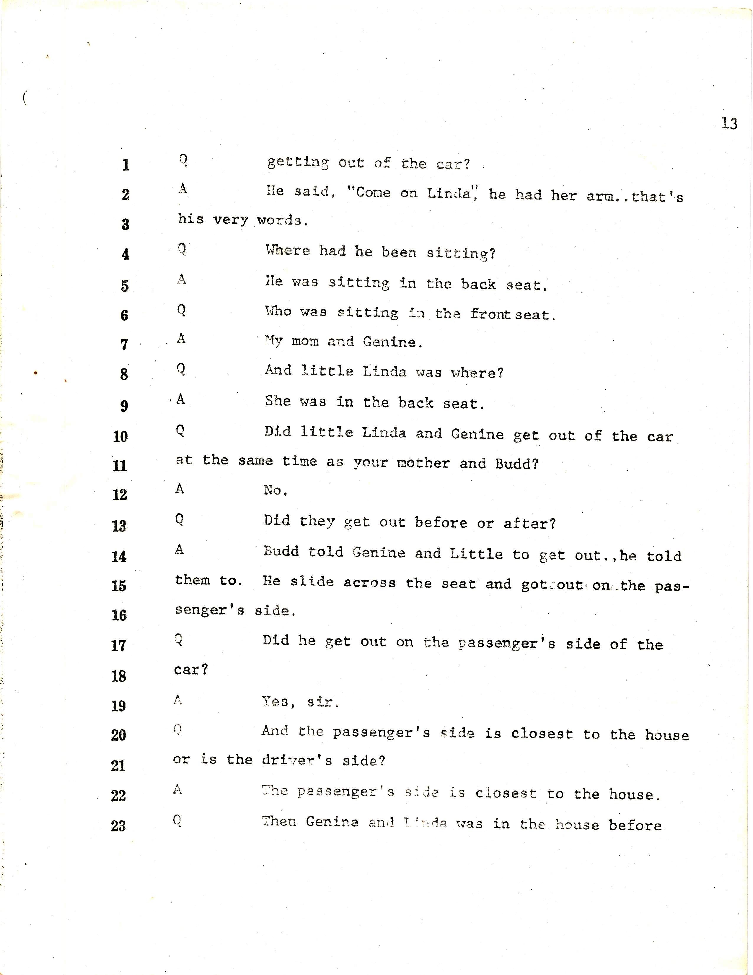 Court Transcript Case number 81cr1909 and 81cr1910 pg13