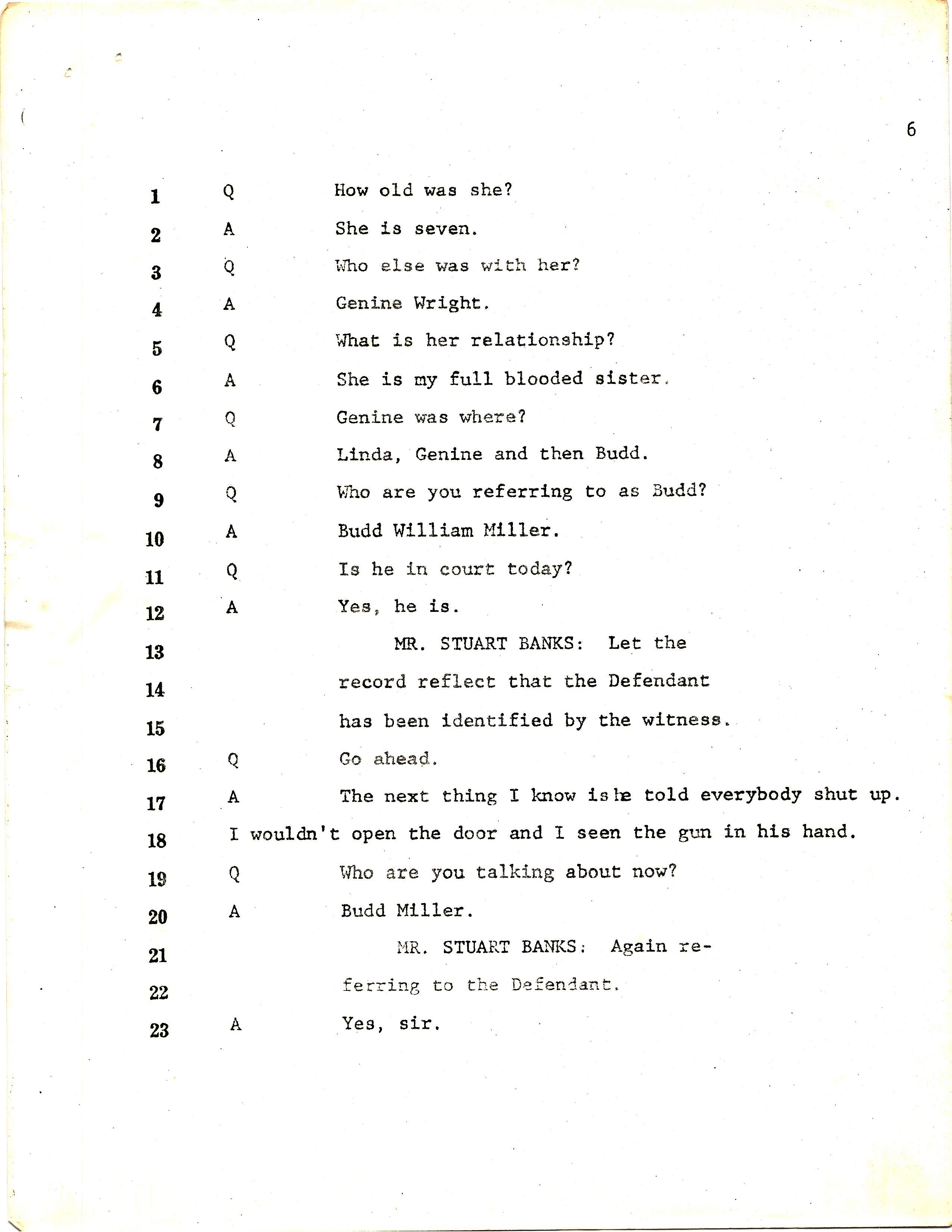 Court Transcript Case number 81cr1909 and 81cr1910 pg6